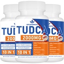 2000mg Tudca Liver 지원 보충교재, 우유 이틀과 NAC를 가진 Tudca 더미 소금, 90 일 동안 180의 캡슐, Liver, 해독, 면역 체계를 위한 지원