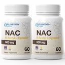 Puregen Labs N-Acetyl-L-Cysteine (NAC) 600mg의 지원 면역, 호흡기, 간 건강, NAC 600 mg의 유력한 산화 방지제 지원, 흡수하게 쉬운 - 합계 120 Veggie 캡슐