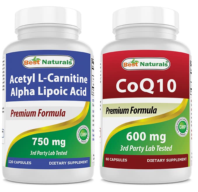 제일 자연적인 아세틸 L 카르니틴 및 알파 Lipoic 산 750 mg & CoQ10 600 mg