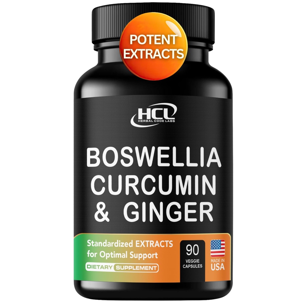 Boswellia Curcumin 생강 추출물 보충교재 – Mobility & Flexibility를 위한 강한 95% Curcuminoids 자연적인 지원 알약 – Turmeric Curcumin 유기 생강 보충교재를 가진 여분 힘 Boswelia