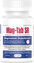 10x Better Absorption-Mag-Tab SR (Sustained Release) 60 카운트 지원 수면, 근육 크림, 마그네슘 결핍 건강 문제 (60)에 대한 확장 된 릴리스 마그네슘 락테이트 배달