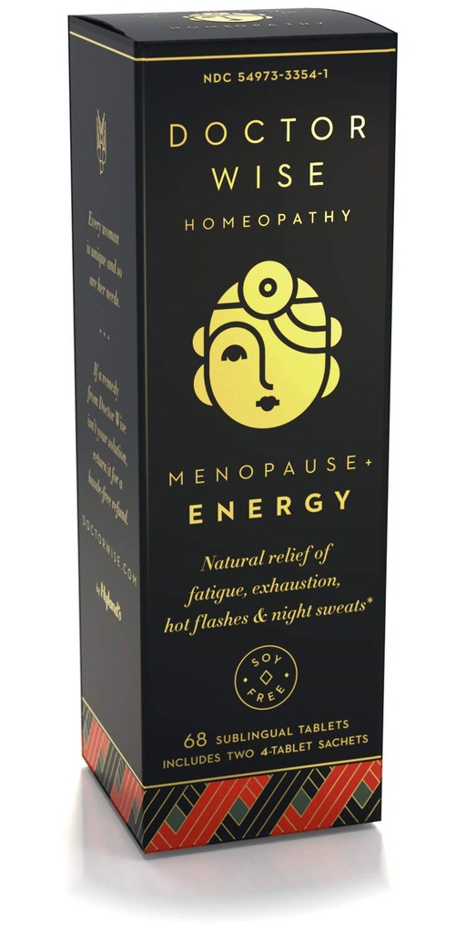Hyland의 Menopause 자연적인 Homeopathic 피로, 배출, 뜨거운 섬광 및 밤 땀, 의사 Wise Menopause 에너지, 68 빠른 용해 정제