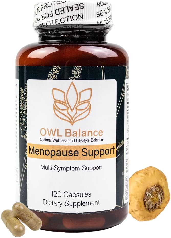 Menopause Women - Menopause + Perimenopause Relief for Hot Flash, 낮은 에너지, 호르몬 지원 - 120 초본 캡슐