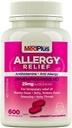 MedPlus 알레르기 완화 약, 25 mg, 600 정제 | Diphenhydramine Hcl | Antihistamine | 실내 및 실외 알레르기, 핑크에 대한 완화
