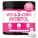 Myo-Inositol & D-Chiro Inositol 보충교재 분말 (2050mg 서빙 당 이상 40:1 비율 Myo Inositol, 30 일 공급) 여성을 위한 호르몬 균형을 위해 & Ovarian 건강 - 제3자 시험되는, Vegan & 미국은 만들었습니다