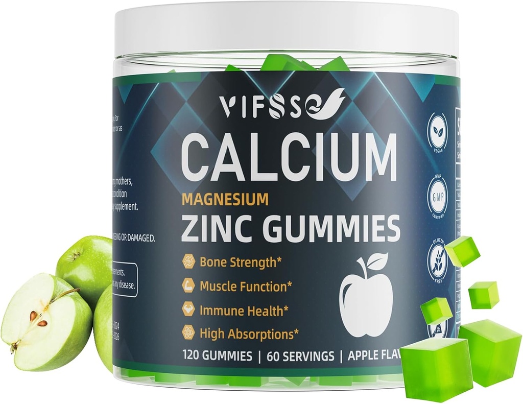 비타민 D3 K2, 120의 Gummies 식물을 가진 칼슘 마그네슘 아연 Gummies 600mg는 설탕 자유로운 칼슘 Gummies 높은 흡수 복잡한 칼슘 보충교재 70+ 뼈 힘을 위한 추적 무기물, 채식주의자를 기초를 두었습니다