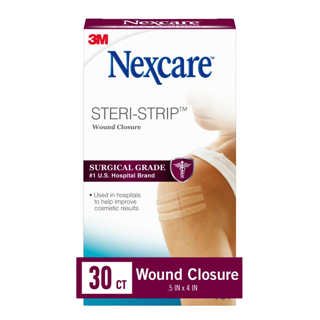 Nexcare Steri-Strip Wound 폐쇄, 통기성 스트립은 작은 부상을 굳히 닫히고, Suture 또는 Staples 후에 중대한 - 30 부상 마감
