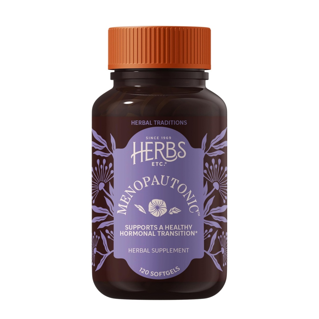 허브 등 Menopautonic Softgels - 여성을위한 필수 보충 - Hormonal Transition Support Supplement - Dong Quai & Motherwort와 Menopausal 지원을 제공합니다 - 120 Softgels (120 서빙)