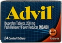 Advil Ibuprofen 고통 Reliever/Fever 흡진기, 200 mg는 정제를 입혔습니다 - 24의 ct, 2의 팩
