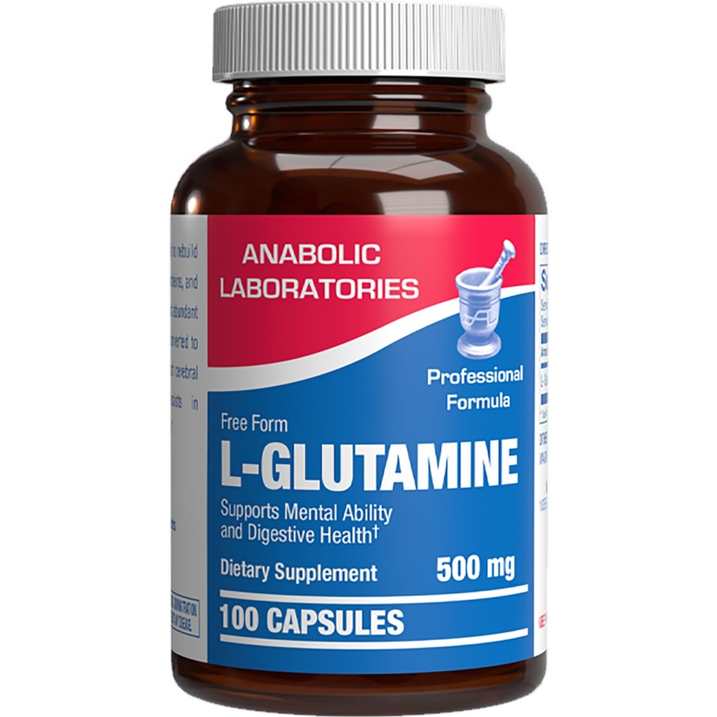 무료 양식 L 글루타민 보충 - Gut 건강 및 면역 지원을위한 임상 L 글루타민 캡슐 500mg - 강력한 아미노산 글루타민 Precursor - 비 GMO 및 미국에서 제조 - 100 서빙