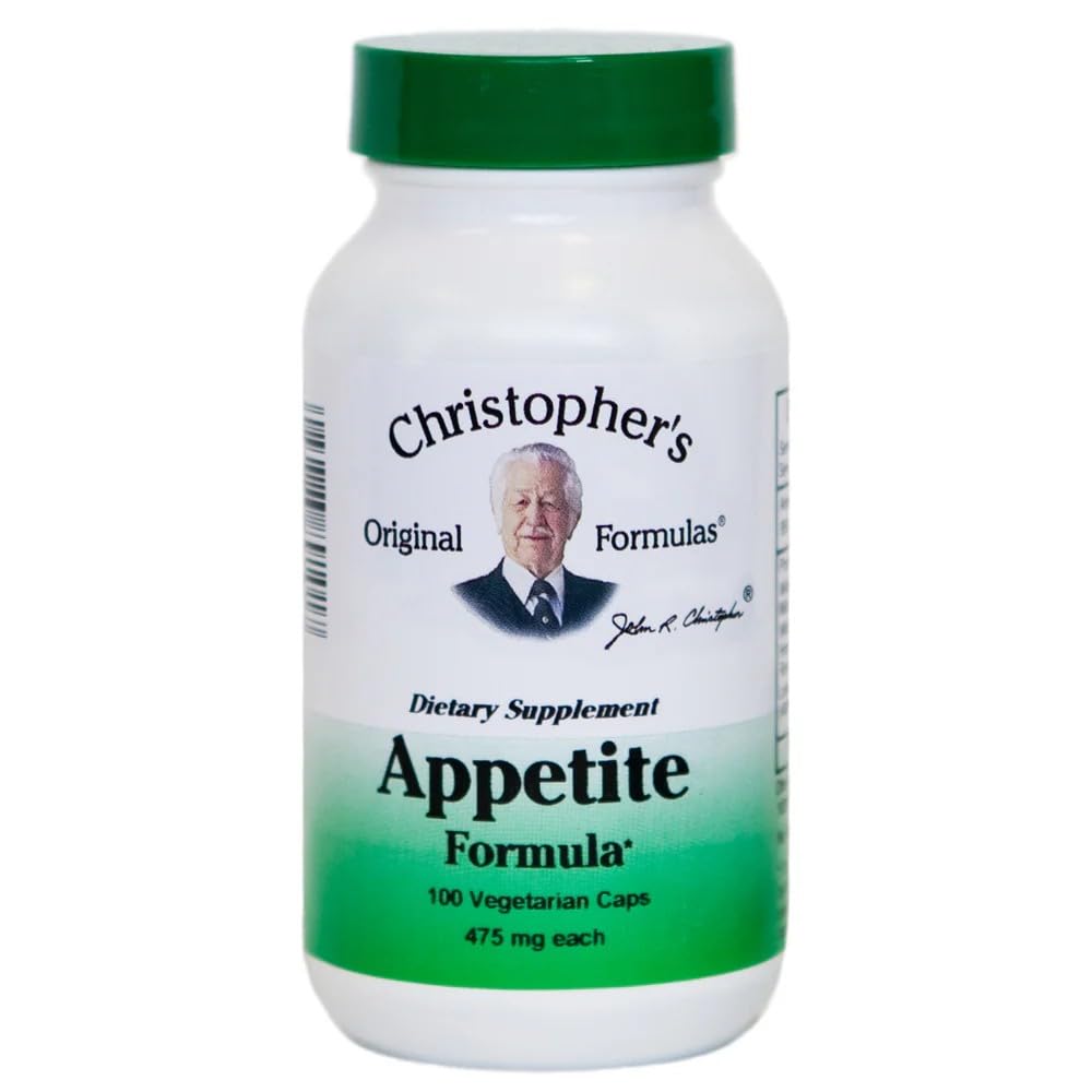 Christopher의 Original Formulas Appetite Formula - 100 캡슐, 식욕 및 소화 균형을위한 자연 초본 혼합