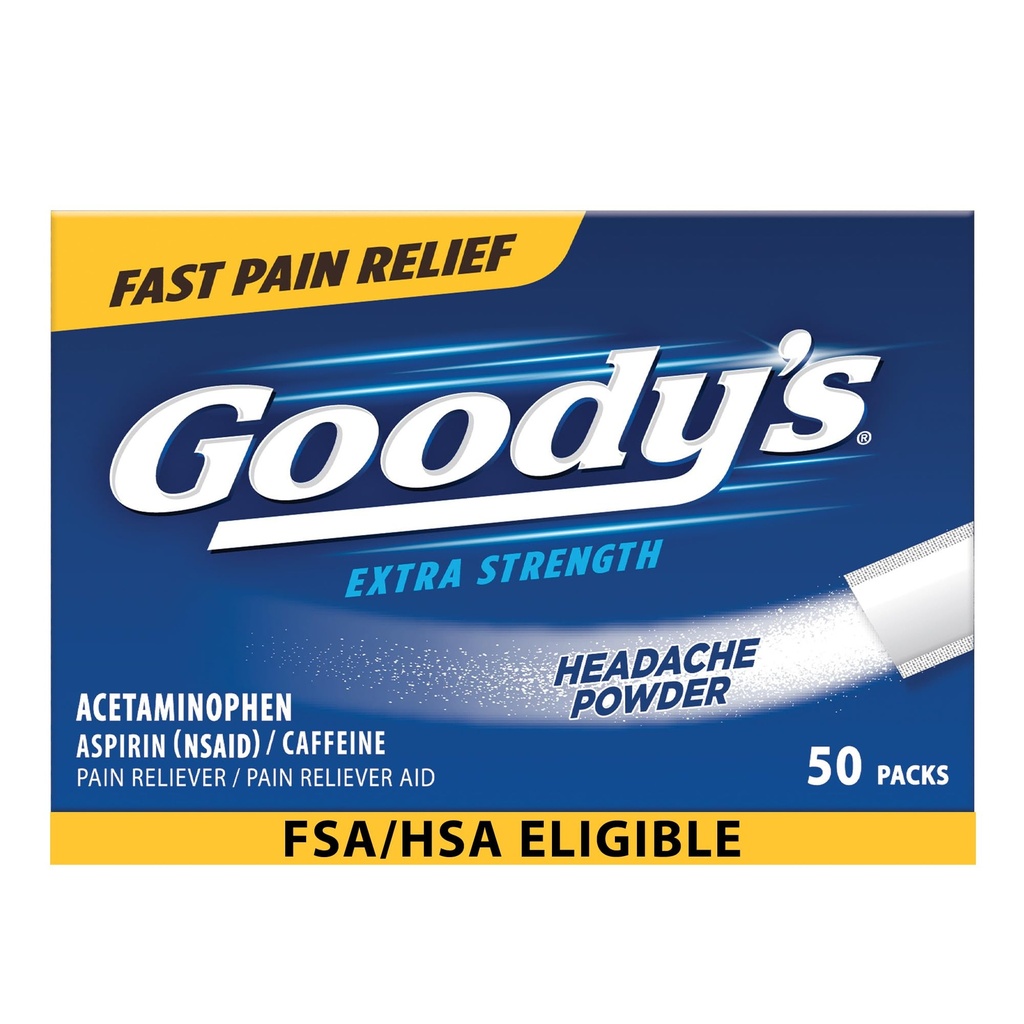 Goody의 진통 분말, 여분 힘 두통 분말, 50의 ct (1의 포장)