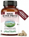 Maxi Health Probiotic Plus Ultimate Prebiotic Advanced Live Probiotics Formula - 50 억 라이브 활성 프로 바이오 틱 - 15 Strains - Ultra Protection - Active Pro-50-60 Count