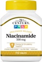 21 세기 Niacinamide 500 mg 정제 연장 출시 - 110 ct, 2 팩