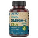 DEVA Vegan Omega-3 DHA 보충교재, 한 번 당 일 Softgel 200 MG의 Carrageenan 자유로운, 젤라틴 자유로운, 비 접시, 조류 기름, Omega-3 지방산 - 90 Softgels