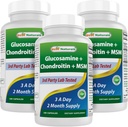 제일 자연적인, 글루코사민 Chondroitin 및 MSM 합동 보충교재, 서빙 당 2600 mg, (180의 조사 3))