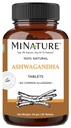 Ashwagandha Tablets- 90 Tablets, 1000 mg by mi Nature | 45 Days 공급 |100% 천연 Ashwagandha | 채건 | 인도