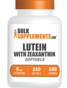 BulkSupplements.com Zeaxanthin Softgels와 Lutein - Zeaxanthin Plus Lutein, Lutein 및 Zeaxanthin 보충 교재, 눈 비타민 - 글루텐 무료, 봉사 당 1 Softgel, 240 Softgels