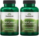 Swanson Go-Less Bladder Control Formula - Urinary Tract Health 및 Healthy Bladder Support - 호박 씨앗 추출물이있는 성인을위한 자연 보충 - (90 Softgels) 2 팩
