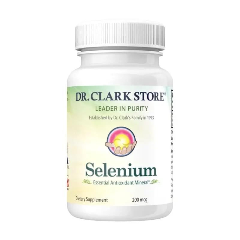 Clark Selenium Supplement 200 Mcg 박사 - 필수 미네랄이있는 규정식 캡슐 - Thyroid 기능, 면역 지원 - 100 캡슐을 개선