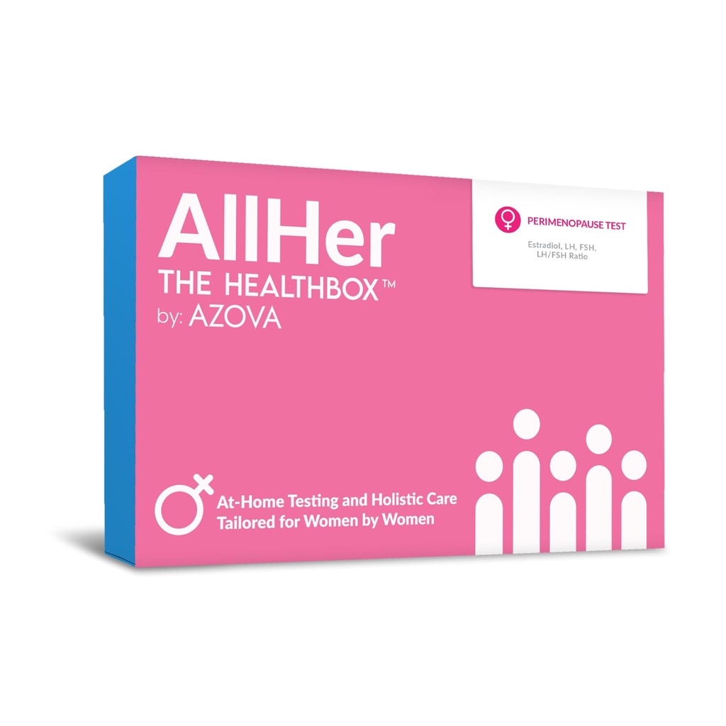 AllHer Perimenopause Test Kit | at-Home Women Hormone Test | 정확한 결과가 빠른 | 상세 리포트가있는 초기 Peri Menopause Testing indcator | CLIA-Certified | 모든 그녀의 | FSA HSA Eligible