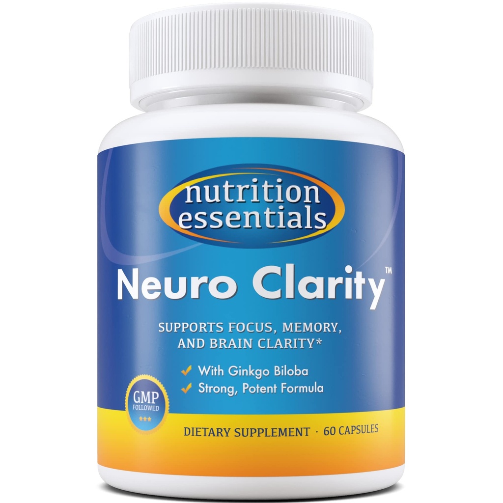 영양분 Nootropic 뇌 지원 보충교재 - 뇌를 지원하는 카페인 자유로운 캡슐 - St. John's Wort와 Ginkgo Biloba를 가진 뇌 지원 알약