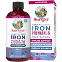 MaryRuth Organics | Liquid Iron Supplement Prenatal & Postnatal for 임신 및 모유 수유 | 철 결핍 | 면역 지원 | 설탕/ 글루텐 무료 | Vegan | Non-GMO | 15.22 Fl Oz