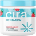 Cira Hydration Powder (45 서빙) - 탈수 완화 및 복구를위한 Himalayan 소금과 Electrolyte 음료 혼합 - Strawberry Margarita