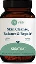 ruved SkinTrio - 유기 Neem 추출물 & Amla, 피부 & Microbiome 지원 보충교재를 가진 Neem 보충교재 - 60 채식 캡슐 (1개 조사)