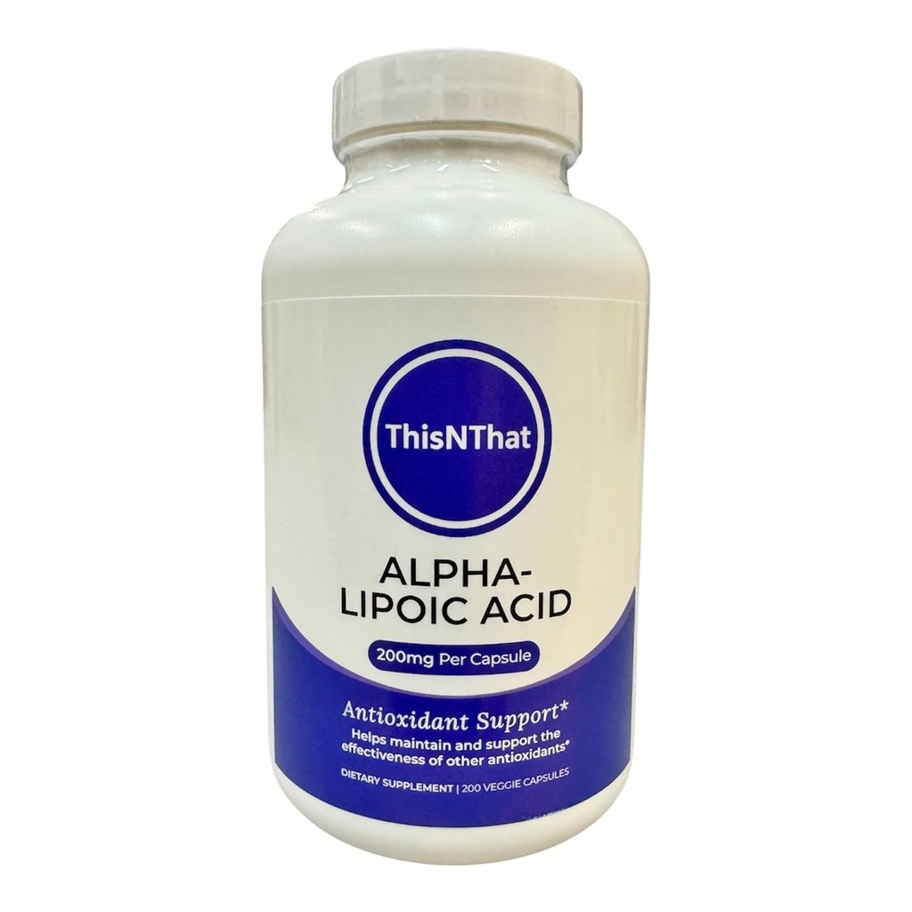이NThat 영양 보충교재 지원 뭉치: (2) 알파 Lipoic 산성 끝 카드의 200mg 100 ct 병