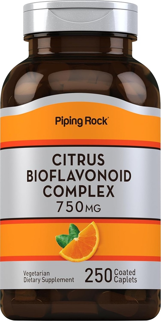 배관 바위 감귤 류 바이오 플라보노이드 복합물 | 750 mg | 250 캡슐 | Non-GMO, 글루텐 프리 보충교재