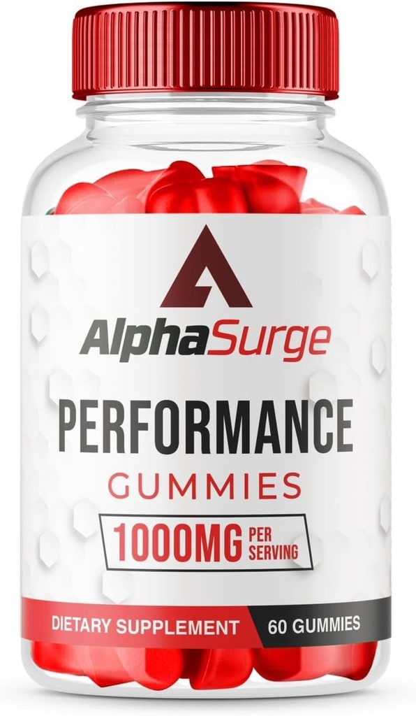 (1개의 팩) 남성을 위한 알파Surge Gummies, 1000 MG Chewable를 가진 알파 큰 파도 진보된 공식 Gummies, 알파Surge 자연적인 성분 Gummies (60의 Gummies)