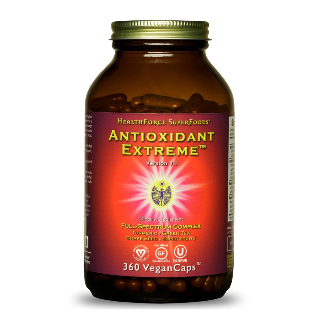 HEALTHFORCE SUPERFOODS 산화 극 - 360 Vegan 캡슐