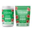 Ultima Replenisher Electrolyte Powder Drink Mix 번들 - 설탕 무료 - 수박, 90 서빙 용기 및 20 Stickpack - 6 Electrolytes 및 Minerals - Keto Friendly, Vegan, Non-GMO
