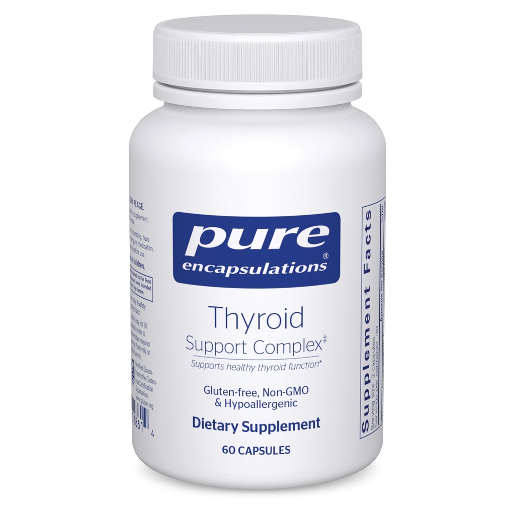 Pure Encapsulations Thyroid Support Complex - Thyroid Health * 지원 - Ashwagandha & Iodine - Non-GMO 및 채식 - 60 캡슐