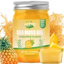ACEYO (12 OZ Irish Sea Moss Gel Raw Vegan Pineapple 맛 102 비타민과 미네랄 야생 Harvested Non-GMO Immune Defense Booster Thyroid 소화 지원