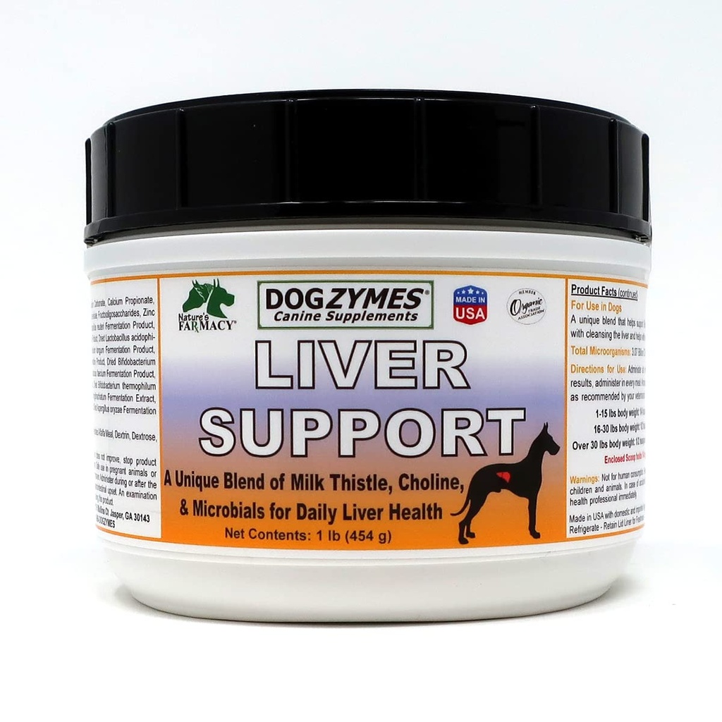 Dogzymes Liver 지원 (1 파운드)