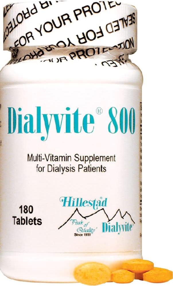 당뇨병 환자를 위한 Dialyvite 800 다 비타민 보충교재, 180의 정제