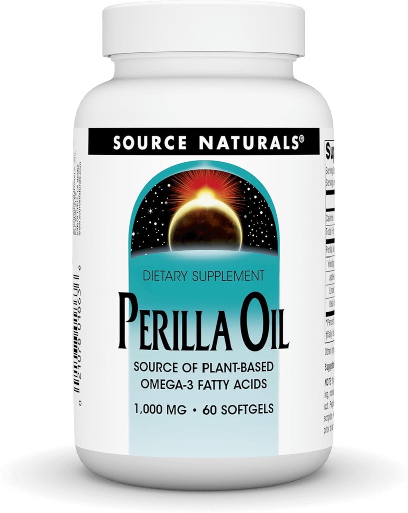 식물 근거한 Omega-3 지방산의 근원 자연적인 Perilla 기름 근원, 1000 mg - 60 Softgels