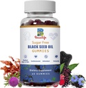 까만씨 기름 Gummies, 까만씨 기름, 바다 Moss, Ashwagandha, Elderberry, 심황, 비타민 C, D, 아연, 사탕 뿌리 분말, 지원 면역 체계, 간결한, 심장 혈관 건강, 레이디언트 Hair& 피부