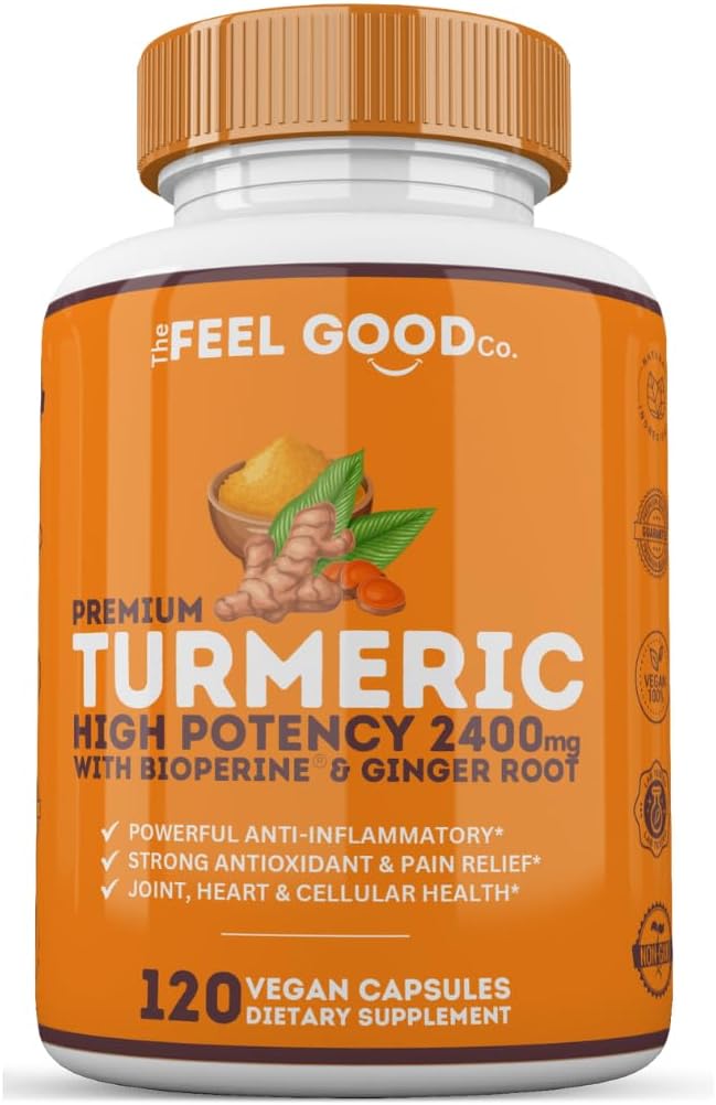 좋은 심황 Circumin 2400mg 95% BioPerine을 가진 Curcuminoids | 뇌 & 합동 지원을 위한 심황 보충교재 | 120 Vegan 캡슐