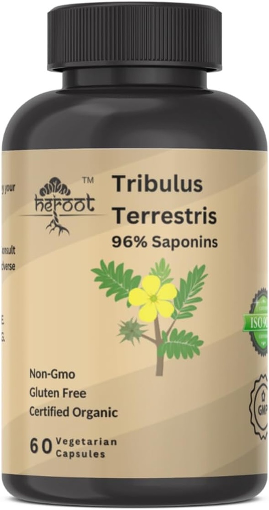 남성 및 여성 보충을위한 Tribulus Terrestris 보충 (120 캡슐의 포장)