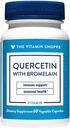 Bromelain - 250mg 산화 방지제 (60 캡슐)를 가진 비타민 Shoppe Quercetin