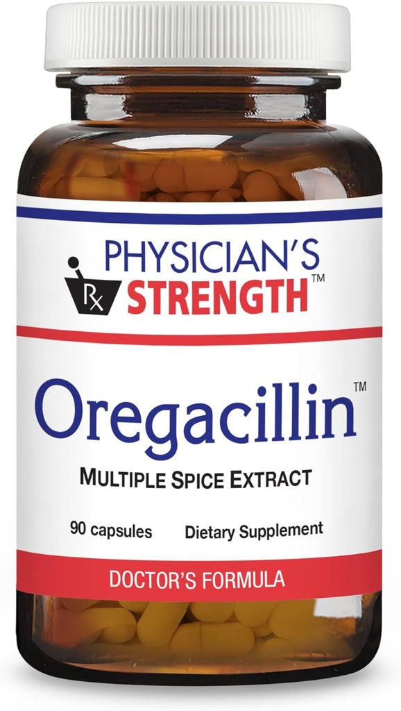 Physician의 힘 Oregacillin - 90의 캡슐 - 다수 향신료 추출물 - 호흡 건강 지원 - 90의 서빙