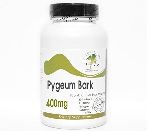 Pygeum Bark 400mg ~ 120 캡슐 - 첨가물 없음 ~ Naturetition 보충교재