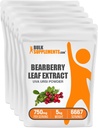 BulkSupplements.com Bearberry 잎 추출물 분말 - Uva Ursi 추출물, Bearberry 보충교재, Bearberry 잎 분말 - Vegan & Gluten 무료, 봉사 당 750mg, 5kg (11 파운드) (포장 5)