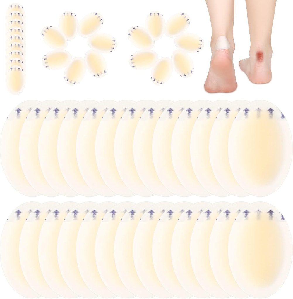 Tarpop 100 PC 물집 붕대 Hydrocolloid 물집 패드 Heel 방수 젤 접착제 붕대 보호자 피트 발가락 (단 하나 작풍)