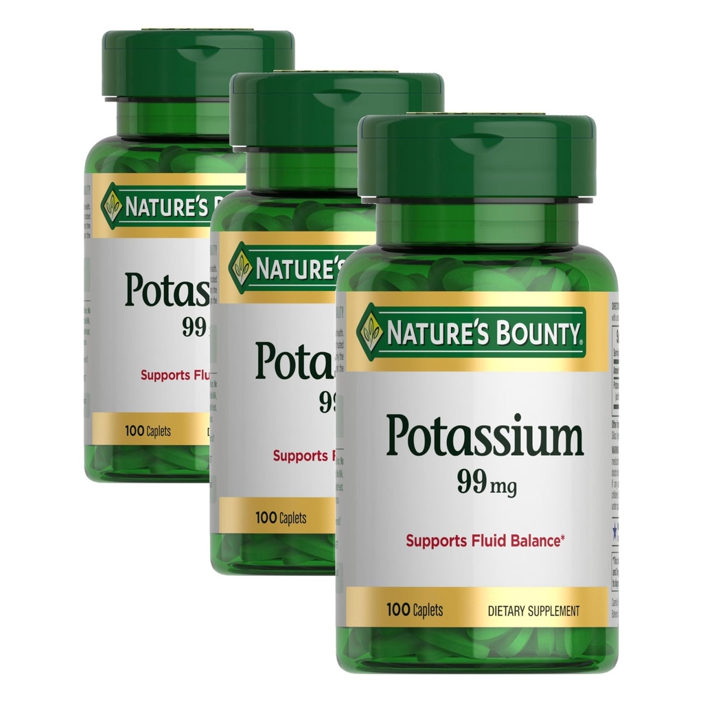 자연의 Bounty 칼륨 Gluconate 99 mg, 100 캡슐 (포장 3)