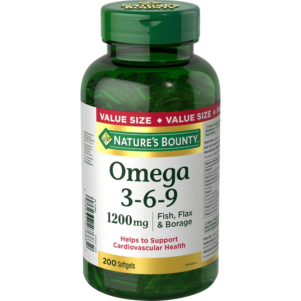 성격의 현상 Omega-3-6-9 1200mg 200 조사