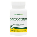 자연 플러스 Gingko-Combo - 120 mg, 60 Vegan 캡슐 - Ginkgo Biloba - 채식주의, 글루텐 - 무료 60 서빙